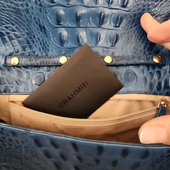 Brahmin Carina Blue Leather Purse Shoulder Bag - Palace Melbourne - Picture 11 of 13